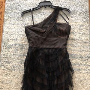 BCBG one shoulder cocktail dress